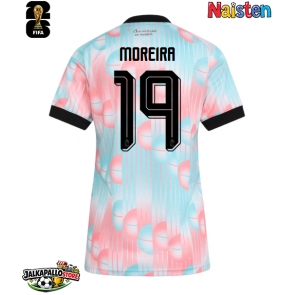 Belgia Diego Moreira #19 Vieraspaita Naisten MM-kisat 2026 Lyhythihainen